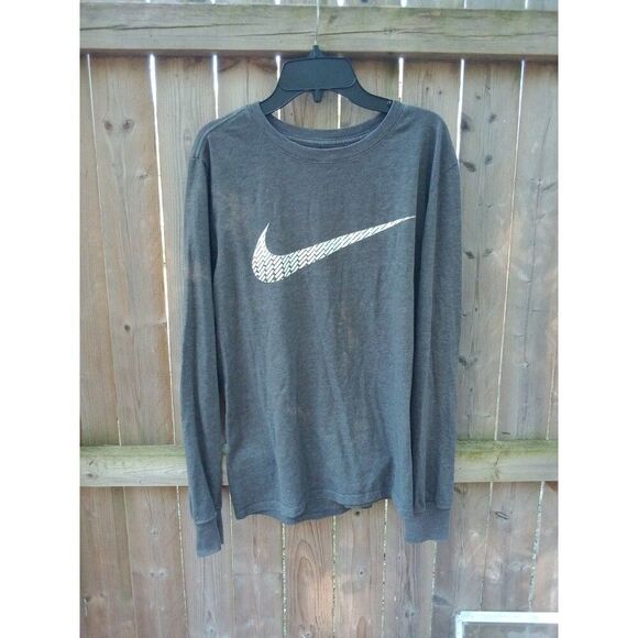 Nike The Nike Tee T-Shirt Gray Swoosh Men's Small - Picture 1 of 5